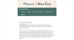Desktop Screenshot of plantes-bien-etre.com