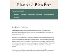 Tablet Screenshot of plantes-bien-etre.com